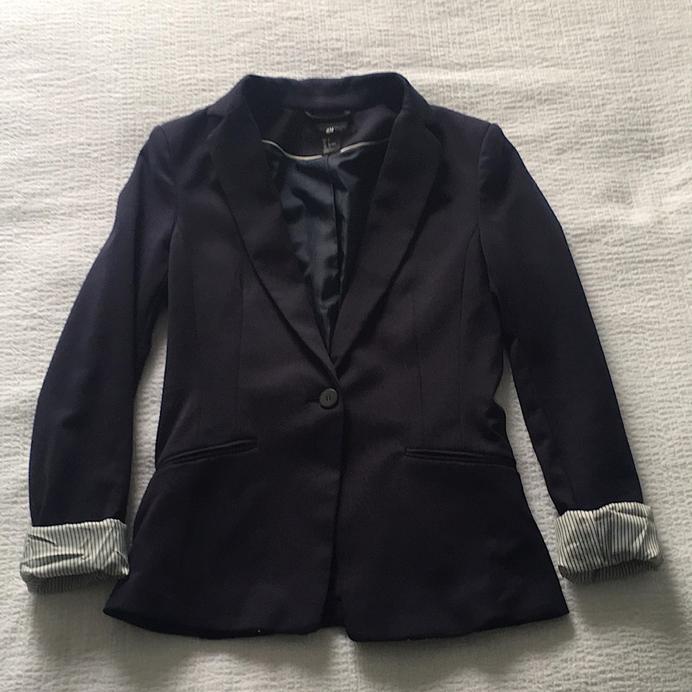 H&M Navy Blue Blazer